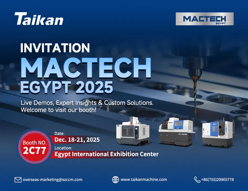 Convite | MACTECH EGYPT 2025 | Convidamos cordialmente você a visitar a Taikan
