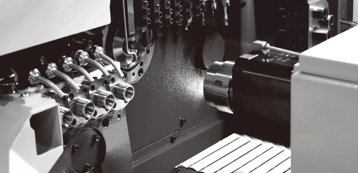 Componentes do torno automático de corte CNC