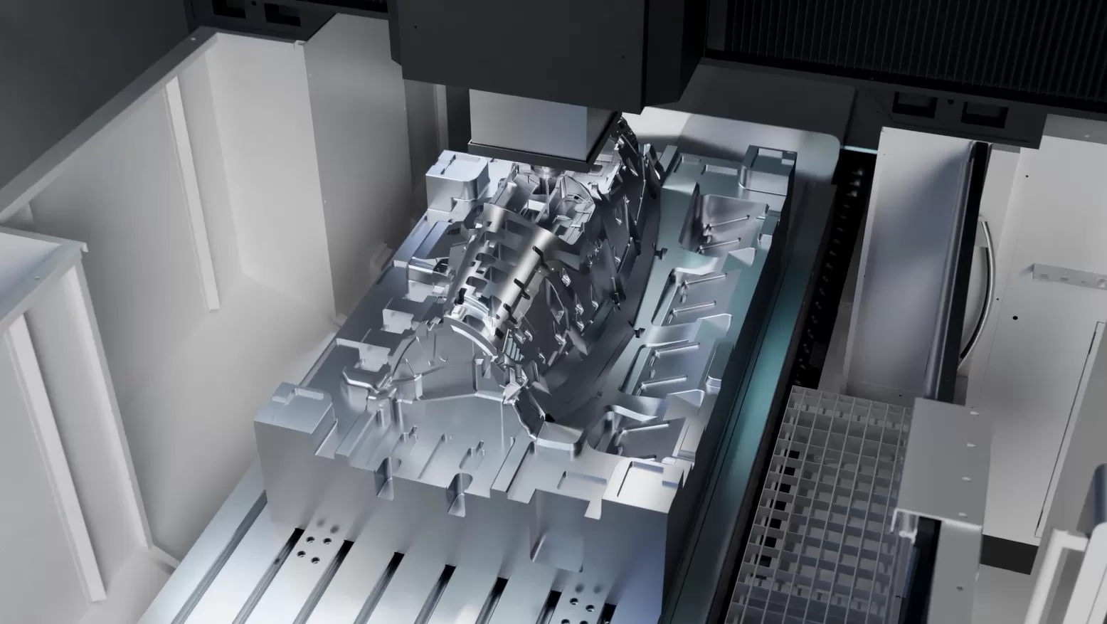 Configurações de três eixos Z (cabeçada do fuso) para maior rigidez e estabilidade